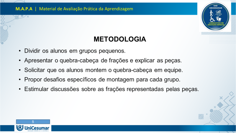 MAPA - Estudos e Práticas da Matemática na Educação Especial