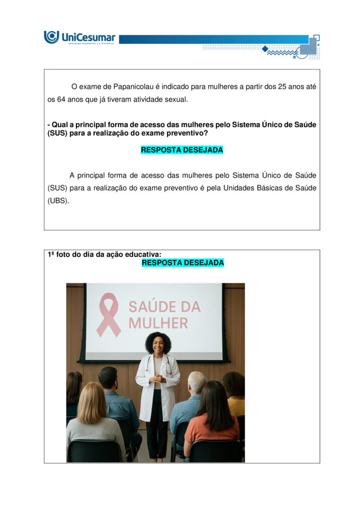 Mapa: Enfermagem na Saúde da Mulher 52/2025