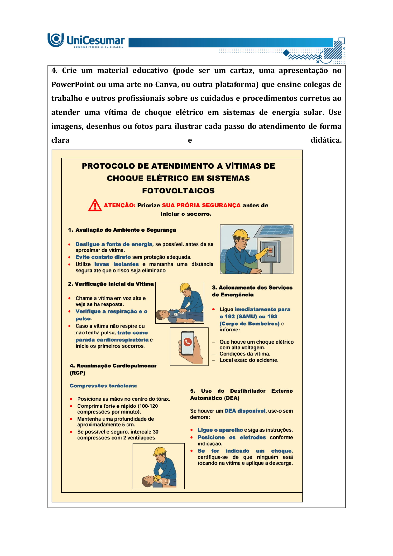 Mapa Gestão de Emergências e Primeiros Socorros 52/2025