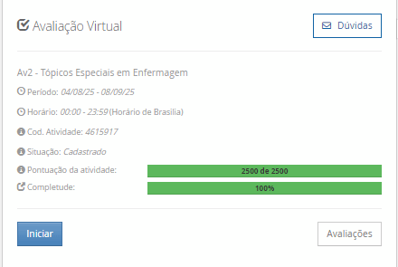 1) Nos dias atuais trata-se do equipamento mais recomendado para acondicionar e armazenar os imunobiológicos, pois permitem um maior ajuste de temperatura e com precisão, de maneira a garantir a manutenção para conservação adequada, porém sua instalação requer cuidados, pois não pode se expor à luz solar direta, além de ter uma tomada própria e única. Outro ponto importante é identificar para uso exclusivo de vacinas, e após sua instalação se procede com a limpeza interna e ajuste de temperatura até estabilizar (+5°C), realizando a verificação de temperatura a cada 2 horas, por 7 dias, porém sem armazenar os imunobiológicos, ajustando também o alarme sonoro e visual, em caso de queda ou aumento de temperatura, sendo ideal deixar entre +3°C e +7°C. Brasil, Ministério da Saúde. Calendário Nacional de vacinação. Disponível em: http://portalms.saude.gov.br/acoes-e-programas/vacinacao/calendario-vacinacao. Acesso em 05/11/18. Assinale a alternativa correta: ________________________________________ Alternativas: a) Em se tratando de organização, recomenda-se deixar estoque maior do que será usado no período de um mês, garantindo assim a qualidade e evitando riscos. b) Devem ser organizados em bandejas diferentes, pois a temperatura não é a mesma em todo seu compartimento. c) Recomenda manter as vacinas com prazo de validade menor à frente das demais para facilitar e otimizar seu uso, além de evitar abrir com frequência. d) A limpeza deve ser realizada trimestralmente ou de acordo com as recomendações do fabricante. e) Quando programada a realização, as vacinas não devem ser acondicionadas em caixas térmicas. 2) Por volta dos anos 2000 foram intensificadas ações para desigualdades em educação, ambiente e renda. Em 2004 foi lançado um programa para buscar soluções e garantir a corresponsabilização governamental e da sociedade em relação à mortalidade materna e infantil, e em 2005 foi criada a agenda de compromisso, identificando as principais diretrizes a serem seguidas. Já em 2006 foi incluída, como prioridade operacional pelo Pacto pela Vida, a redução da mortalidade infantil como política de governo. Dois anos depois o governo estabeleceu o “Mais Saúde: Direito de Todos”, com foco especial na Primeira Infância. Em 2009 foi desenvolvido o Programa “Compromisso Mais Nordeste e Mais Amazônia Legal pela Cidadania”. CURADO, Ana Carolina de Castro. Tópicos Especiais em Enfermagem I. Londrina: Editora e Distribuidora Educacional S.A., 2018. Em 2004 foi lançado o Pacto pela Redução da Mortalidade Materna e Neonatal para: ________________________________________ Alternativas: a) buscar soluções e garantir a corresponsabilização governamental e da sociedade em relação à mortalidade materna e neonatal. b) buscar soluções e garantir a corresponsabilização governamental e da sociedade em relação à mortalidade materna e infantil. c) buscar soluções e garantir a corresponsabilização governamental e da sociedade em relação à mortalidade da mulher. d) buscar soluções e garantir a corresponsabilização governamental e da sociedade em relação à mortalidade do idoso. e) buscar soluções e garantir a corresponsabilização governamental e da sociedade em relação à mortalidade do adolescente. 3) Em meados de 2000 detectou-se maior necessidade de qualificar e organizar a atenção obstétrica e neonatal, portanto o Programa de Humanização no Pré-Natal e Nascimento (PHPN) trouxe uma organização integral e regional para o pré-natal, parto e pós-parto, levando em consideração os direitos da criança e da mulher, para a redução da mortalidade. Segundo Brasil (2018), ainda no ano 2000, foi publicada a Portaria GM/MS n.º 693, de 5 de julho de 2000, instituindo a Norma de Orientação para a implantação de um método, a fim de promover a “Atenção humanizada ao recém-nascido de baixo peso”, que, em 2007, seria atualizada e substituída pela Portaria GM/MS n.º 1.683, de 12 de julho. CURADO, Ana Carolina de Castro. Tópicos Especiais em Enfermagem I. Londrina: Editora e Distribuidora Educacional S.A., 2018. Marque a alternativa que corresponde ao método citado no texto: ________________________________________ Alternativas: a) Método Cegonha. b) Método Arara. c) Método Canguru. d) Método Marsupial. e) Método do Polvo. 4) Quanto aos métodos anticoncepcionais, os profissionais de saúde devem acolher os usuários, distribuir preservativos com facilidade, incluir esta população no planejamento reprodutivo de maneira educativa, proporcionar consulta com médico e/ou enfermeira em todas as oportunidades em que ele estiver na Unidade Básica de Saúde (UBS), esclarecer e orientar a respeito de todos os métodos existentes e disponíveis (uma possível gravidez pode ser um risco à saúde da adolescente), e orientar e refletir sobre questões homoafetivas. Além disso, o paciente deve ser orientado quanto a interação entre drogas e anticoncepcionais, orientar quanto a vantagens do uso do preservativo de maneira correta, entre outros. Tomando como referência as orientações dos métodos anticoncepcionais, julgue as afirmativas a seguir em (V) Verdadeiras ou (F) Falsas. ( ) Somente o preservativo masculino podem ser usado em qualquer relação sexual e ainda oferece apenas uma proteção: da gravidez ( ) No caso das tabelas, controle de temperatura e muco cervical são recomendados, pois trata- se de um método que exige planejamento e certa disciplina. ( ) As pílulas combinadas e as injeções mensais podem ser usadas desde a primeira menstruação, mas as minipílulas e injeções trimestrais são indicadas somente após os 16 anos. ( ) O diafragma não pode ser usado durante a menstruação, pode ser colocado horas ou minutos antes da relação, e retirado de dez a doze horas após. Assinale a alternativa que apresenta a sequência CORRETA. ________________________________________ Alternativas: a) V – V – F – F. b) F – F – V – F. c) V – F – V – F. d) V – F – V – V. e) V – V – V – F. 5) Para garantir uma atenção integral durante a adolescência, o Ministério da Saúde elaborou algumas políticas para promoção, proteção e recuperação da saúde, contribuindo assim para a melhoria da qualidade de vida, reduzindo agravos e doenças. Com isso é importante divulgar informações e qualificar o trabalho em saúde, ampliando também o acesso aos serviços, principalmente nas Unidades Básicas de Saúde e serviços do Sistema Único de Saúde (SUS), pois trata-se de um grupo vulnerável, pautando assim os cuidados na integralidade, respeitando as diversidades e inclusão de todos. Considerando o contexto, avalie as seguintes asserções e a relação proposta entre elas. I. Na consulta com adolescentes, o momento da entrevista é de fundamental importância. E importante se realizar um exame físico bem completo, levando também em consideração os aspectos psico-emocionais, A postura do paciente deve ser acompanhada, observando-se assim sua comunicação corporal. PORQUE II. Deve haver um entendimento da dinâmica familiar e estrutura, além da percepção de acontecimentos da vida do adolescente. O paciente também poderá tirar dúvidas e perguntar questões mais sigilosas, com coisa que estejam preocupando. A respeito dessas asserções, assinale a alternativa correta. ________________________________________ Alternativas: a) As asserções I e II são proposições verdadeiras, mas a II não justifica a I. b) As asserções I e II são proposições verdadeiras e a II justifica a I. c) A asserção I é uma proposição verdadeira e a II, falsa. d) A asserção I é uma proposição falsa e a II, verdadeira. e) As asserções I e II são proposições falsas.