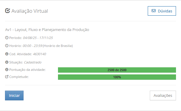 Av1 - Layout, Fluxo e Planejamento da Produção