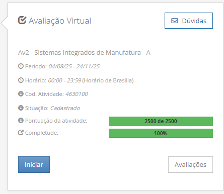 1) A competitividade industrial exige que os sistemas produtivos operem com máxima eficiência e confiabilidade. Para isso, estratégias que envolvem agilidade nos processos e previsibilidade nas falhas operacionais tornam-se essenciais. A integração entre as equipes de produção e manutenção, somada à adoção de práticas que reduzem paradas e desperdícios, contribui diretamente para a melhoria do desempenho industrial. Considerando o contexto apresentado, é correto o que se afirma em: I. A troca rápida de ferramentas (TRF) visa reduzir o tempo de setup, aumentando a flexibilidade e diminuindo o tempo de parada das máquinas. II. A manutenção preventiva integrada propõe a separação rigorosa entre equipes de produção e manutenção, com foco na especialização. III. O conceito de TRF está alinhado à lógica da manufatura enxuta, pois busca eliminar desperdícios associados a setups longos. IV. Na manutenção preventiva integrada, os operadores podem realizar inspeções e ações simples de manutenção em suas próprias máquinas. Alternativas: • a) I e III, apenas. • b) II e IV, apenas. • c) I, III e IV, apenas. • d) I, II e III, apenas. • e) I, II, III e IV. Resposta correta: letra c (I, III e IV, apenas). Comentário: I é verdadeira (TRF/SMED reduz setup e paradas). II é falsa: “integrada” vai na direção oposta da separação rígida; aproxima produção e manutenção (ex.: manutenção autônoma). III é verdadeira (alinha-se ao Lean ao cortar desperdícios de setups longos). IV é verdadeira (operadores fazem inspeções e pequenas manutenções). 2) Em sistemas produtivos que adotam abordagens de fluxo puxado, a comunicação entre os processos precisa ser precisa e visualmente acessível. Diversas ferramentas vêm sendo utilizadas para garantir que cada etapa só produza conforme a real necessidade da etapa seguinte, promovendo equilíbrio entre demanda, recursos e estoques. Considerando o contexto apresentado, é correto o que se afirma em: I. O sistema Kanban utiliza cartões ou sinais visuais para controlar o fluxo de produção de forma sincronizada com a demanda. II. Um dos objetivos do Kanban é permitir que os processos operem com baixos níveis de estoque, sem comprometer a fluidez produtiva. III. O Kanban atua como um sistema de produção empurrada, emitindo ordens antecipadas para cada estação, conforme previsões de demanda. IV. A adoção do Kanban está associada à redução de desperdícios e à melhoria do fluxo de trabalho. Alternativas: • a) I e II, apenas. • b) I, II e IV, apenas. • c) II e III, apenas. • d) I, III e IV, apenas. • e) I, II, III e IV. Resposta correta: letra b (I, II e IV, apenas). Comentário: I e II verdadeiras (Kanban puxa pela demanda e ajuda a operar com baixo estoque). III é falsa: Kanban é produção puxada, não empurrada por previsão. IV é verdadeira (sinalização visual reduz esperas e excesso de WIP). 3) As empresas que buscam maior eficiência em seus processos produtivos têm incorporado diferentes tecnologias de apoio à gestão e à operação fabril. Entre elas, destacam-se soluções que integram planejamento, execução e controle da produção, permitindo maior agilidade nas tomadas de decisão e no fluxo de informações entre os setores. Com base no contexto apresentado, é correto o que se afirma em: I. O CAPP automatiza o planejamento do processo de fabricação, integrando informações de engenharia com as necessidades de produção. II. O ERP é um sistema voltado à execução no chão de fábrica, gerenciando ordens de produção e controlando o tempo de máquina. III. O MES atua no nível operacional, permitindo o monitoramento em tempo real da produção e o controle das atividades fabris. IV. A integração entre CAPP, ERP e MES favorece a consistência dos dados e a eficiência na gestão do sistema produtivo. Alternativas: • a) I e III, apenas. • b) I, II e IV, apenas. • c) I, III e IV, apenas. • d) II, III e IV, apenas. • e) I, II, III e IV. Resposta correta: letra c (I, III e IV, apenas). Comentário: I é verdadeira (CAPP planeja processos). II é falsa: execução e controle de máquina são foco do MES; ERP é nível empresarial (planejamento/integração). III é verdadeira (MES monitora em tempo real o chão de fábrica). IV é verdadeira (integração evita retrabalho e inconsistências). 4) Na busca pela excelência operacional, muitas organizações passaram a adotar estratégias que minimizam estoques e aumentam a eficiência. Entre elas, destaca-se um sistema que visa alinhar o ritmo de produção com a real necessidade dos clientes, buscando produzir apenas o que for necessário, quando for necessário e na quantidade exata. Considerando o contexto apresentado, é correto o que se afirma em: I. O sistema Just in Time (JIT) tem como objetivo principal a redução de estoques em todas as etapas da produção. II. O JIT permite maior flexibilidade no processo produtivo, pois cada etapa só é acionada conforme a demanda da etapa seguinte. III. A aplicação do JIT exige alto nível de confiabilidade nos fornecedores e nos processos internos. IV. O JIT é baseado na produção empurrada, em que os produtos são produzidos conforme previsões de mercado e armazenados até a venda. Alternativas: • a) I e III, apenas. • b) I, II e III, apenas. • c) II e IV, apenas. • d) I, II e IV, apenas. • e) I, II, III e IV. Resposta correta: letra b (I, II e III, apenas). Comentário: I, II e III verdadeiras (JIT reduz estoques, aciona etapas por demanda e requer alta confiabilidade). IV é falsa: JIT é puxado, não empurrado por previsão. 5) O avanço das tecnologias digitais tem remodelado profundamente o ambiente industrial. Com a introdução de sistemas inteligentes, conectados e integrados, novas práticas têm surgido para aumentar a flexibilidade, a personalização e a eficiência dos processos de manufatura. Considerando o contexto apresentado, é correto o que se afirma em: I. A manufatura aditiva limita-se à prototipagem rápida, ou seja, deixando de ser utilizada para produção de peças funcionais. II. O conceito de cobots refere-se a robôs autônomos que substituem completamente os operadores humanos em ambientes industriais automatizados. III. O uso de Big Data na manufatura permite a análise preditiva e o controle em tempo real de processos complexos. IV. A IoT industrial viabiliza a integração de dispositivos e sensores para coleta e compartilhamento contínuo de dados produtivos. V. Ferramentas como CAD e CAM contribuem para a digitalização do projeto e da fabricação, facilitando a integração entre desenvolvimento e produção. Alternativas: • a) I, II e III, apenas. • b) II, III, IV e V, apenas. • c) III, IV e V, apenas. • d) I, II, IV e V, apenas. • e) I, III, IV e V, apenas. Resposta correta: letra c (III, IV e V, apenas). Comentário: I é falsa (manufatura aditiva já produz peças funcionais). II é falsa (cobots colaboram com humanos; não substituem totalmente). III, IV e V verdadeiras (Big Data = análise preditiva/controle; IIoT integra sensores e dados; CAD/CAM digitalizam e integram projeto–fabricação).