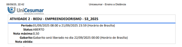 1ª QUESTÃO Uma das características que é possível observar ao estudar Empreendedorismo é que as pessoas iniciam os negócios a partir de diferentes possibilidades. É possível agrupar estas manifestações em tipos empreendedores, e o mapeamento dos mesmos se tornam relevantes para entender as particularidades existentes de cada grupo, podendo até criar formas de incentivos em específico. Um dos tipos bem conhecidos é o Empreendedor Corporativo, que tem sido utilizado como uma boa alternativa para as empresas que desejam se desenvolver. Elaborado pelo professor, 2021 Sobre o Empreendedor Corporativo, assinale a alternativa correta: ALTERNATIVAS A) De forma inesperada, encontram boas oportunidades de negócios e resolvem empreender para obter sucesso. B) Herdam grandes corporações, e fazem os negócios familiares se desenvolverem para se tornarem referências de mercado. C) São seres que nascem natos, e possuem grandes ideias inovadores que transformam um negócio em uma referência de mercado. D) São pessoas que empreendem em vários negócios ao mesmo tempo ajudando a desenvolver a economia local por conta do seu dinamismo. E) São pessoas proativas que possuem um espírito de comprometimento para o negócio, e que trabalham tendo comportamentos intraempreendedores. Resposta correta: letra E. Comentário: Empreendedor corporativo = intraempreendedor que inova dentro da empresa com iniciativa e comprometimento. ________________________________________ 2ª QUESTÃO O empreendedorismo social tem ganhado destaque como forma de negócio. Diferentemente do empreendedorismo tradicional, o social foca em resolver problemas coletivos por meio de modelos inovadores e escaláveis. Organizações como negócios de impacto e empresas B são exemplos dessa tendência, que vem sendo impulsionada por consumidores mais conscientes e por políticas públicas de incentivo. No Brasil, esse movimento tem crescido significativamente, com iniciativas que abordam desde educação até geração de renda em comunidades vulneráveis. Pesquisas indicam que 42% dos empreendedores sociais brasileiros atuam há mais de 5 anos no mesmo negócio, demonstrando a viabilidade desse modelo quando aliado a uma gestão profissionalizada. Fonte: MIYATAKE, A. K.; MAZZEI, B. B.; PARDO, P. Empreendedorismo. Maringá: Unicesumar, 2020. Um estudante de TI deseja criar uma startup que desenvolva aplicativos para inclusão digital de idosos, combinando impacto social e sustentabilidade financeira. Considerando as características do empreendedorismo social, assinale a alternativa correta: ALTERNATIVAS A) No Brasil, a maioria dos empreendedores sociais abandona seus projetos antes de completar 2 anos de operação. B) O principal objetivo do empreendedorismo social é maximizar lucros, assim como no empreendedorismo convencional. C) Iniciativas de empreendedorismo social não precisam de planejamento estratégico, pois seu foco é exclusivamente no bem-estar coletivo. D) O empreendedorismo social exige equilíbrio entre gerar impacto positivo e garantir a sustentabilidade econômica do negócio, diferentemente de ONGs tradicionais. E) Empresas B são um exemplo de empreendedorismo tradicional, pois não possuem compromisso com métricas de impacto socioambiental. Resposta correta: letra D. Comentário: Negócios de impacto equilibram impacto social com sustentabilidade financeira. ________________________________________ 3ª QUESTÃO Os modelos de negócios descrevem como uma empresa cria, entrega e captura valor. Existem diversos tipos de modelos de negócios, cada um com suas características distintas. As franquias, por exemplo, oferecem uma oportunidade para empreendedores iniciarem um negócio com menor risco, aproveitando a reputação e experiência da franqueadora. Além disso, os franqueados podem se beneficiar do suporte contínuo da franqueadora, incluindo treinamento, assistência na seleção de localização e marketing. Disponível em: . Acessado em: 20 de abr. de 2024. Sobre o seu conhecimento sobre franquias podemos afirmar que sua definição é: ALTERNATIVAS A) Um acordo de compartilhamento de lucros entre empresas concorrentes. B) Um sistema de distribuição de produtos ou serviços sem vínculo contratual. C) Um modelo de negócio no qual o franqueador concede ao franqueado o direito de uso de marca, tecnologia e distribuição exclusiva de produtos ou serviços mediante remuneração direta. D) Um contrato de licenciamento de propriedade intelectual, onde o proprietário concede a terceiros o direito de usar sua propriedade intelectual, mas não necessariamente envolvendo distribuição exclusiva de produtos ou serviços. E) Um acordo de representação comercial entre empresas, onde uma empresa atua como representante de outra para vender seus produtos ou serviços, sem necessariamente envolver o uso de marca ou tecnologia do franqueador. Resposta correta: letra C. Comentário: Franquia = uso de marca/know-how com suporte e remuneração (taxas/royalties). ________________________________________ 4ª QUESTÃO A elaboração do planejamento de um negócio, é sempre um dos principais desafios, e quando não é bem feito, pode levar ao fechamento precoce de uma empresa, por isso, é importante destinar tempo e recursos para o planejamento. Nos dias atuais, duas ferramentas são bastante recomendadas: Plano de Negócio e Business Model Canvas, sendo a última criada a partir da primeira. Cada uma possui características peculiares, sendo importante saber quando aplicar cada uma. Elaborado pelo professor, 2021. Considerando os estudos da disciplina e as características da ferramenta Business Model Canvas, é possível afirmar que: ALTERNATIVAS A) Permite substituir o Plano de Negócio porque trata de dois componentes essenciais: estratégia e posicionamento no mercado além da operação. B) Reestrutura a operação de uma indústria sem a necessidade de fazer um Plano de Negócio, por conta das nove partes que compõem a ferramenta. C) É a única ferramenta capaz de fazer uma análise interna e externa do negócio e tomar decisões mais assertivas, que minimizem os riscos de insucesso. D) Detalha as áreas de Marketing, Finanças e Produção que são as partes mais importantes de uma empresa e, por isso, precisam do detalhamento das estratégias. E) Possibilita simular, criar e modificar modelos de negócios, que se tornam interessantes para analisar concorrentes, o próprio empreendimento e tendências para o futuro. Resposta correta: letra E. Comentário: O Canvas é visual e flexível para prototipar e ajustar modelos; não substitui o Plano de Negócio. ________________________________________ 5ª QUESTÃO O intraempreendedorismo tem se tornado uma estratégia fundamental para organizações que buscam inovação contínua. Essa abordagem ganhou relevância especialmente em empresas de tecnologia, onde a capacidade de inovar rapidamente é crucial para manter a competitividade. Estudos mostram que empresas que incentivam o intraempreendedorismo têm 30% mais chances de lançar produtos inovadores no mercado. No entanto, para que essa cultura floresça, é essencial que as organizações ofereçam autonomia, recursos e um ambiente que tolere fracassos controlados como parte do processo criativo. Fonte: MIYATAKE, A. K.; MAZZEI, B. B.; PARDO, P. Empreendedorismo. Maringá: Unicesumar, 2020. Considerando os princípios do intraempreendedorismo, assinale a alternativa correta: ALTERNATIVAS A) O intraempreendedorismo é relevante apenas para startups, não tendo aplicação em grandes corporações. B) O fracasso em projetos intraempreendedores deve ser punido para manter os padrões de qualidade da organização. C) Empresas de tecnologia são ambientes pouco propícios para o intraempreendedorismo devido à sua estrutura hierárquica rígida. D) Intraempreendedores precisam seguir rigidamente os processos já estabelecidos pela empresa, sem espaço para experimentação. E) O intraempreendedorismo combina características empreendedoras com a estrutura de organizações estabelecidas, permitindo inovar sem criar um novo negócio. Resposta correta: letra E. Comentário: Inovar dentro da empresa, com autonomia e tolerância ao erro controlado. ________________________________________ 6ª QUESTÃO O empreendedorismo por oportunidade diferencia-se do empreendedorismo por necessidade por envolver uma análise prévia do mercado e a identificação de demandas não atendidas. Enquanto o primeiro surge da vontade de inovar ou explorar nichos, o segundo está ligado à falta de alternativas de renda. No Brasil, segundo o GEM (Global Entrepreneurship Monitor), o empreendedorismo por oportunidade cresce, refletindo maior preparo dos empreendedores e um ecossistema mais favorável. Contudo, ainda persistem desafios, como a alta taxa de mortalidade de micro e pequenas empresas nos primeiros anos de operação. Fonte: SEBRAE. Causa Mortis: o sucesso e o fracasso das empresas nos primeiros cinco anos de vida. São Paulo: Sebrae, 2014. Com base no texto e em seus conhecimentos, sobre empreendedorismo por oportunidade e por necessidade, assinale a alternativa correta: ALTERNATIVAS A) Ambos os tipos de empreendedorismo têm a mesma taxa de sucesso, conforme dados do SEBRAE. B) O empreendedorismo por necessidade é predominante em países com economias estáveis e alto IDH. C) O GEM classifica o empreendedorismo por oportunidade como motivado pela falta de alternativas de emprego. D) A mortalidade de empresas é menor no empreendedorismo por necessidade devido à urgência de geração de renda. E) O empreendedorismo por oportunidade exige planejamento e visão de mercado, enquanto o por necessidade geralmente ocorre na informalidade. Resposta correta: letra E. Comentário: Oportunidade → planejamento/visão; necessidade → costuma ocorrer de modo informal e vulnerável. ________________________________________ 7ª QUESTÃO O empreendedorismo tem sido objeto de estudo há séculos, e seu conceito evoluiu significativamente ao longo do tempo. Durante a Idade Média, o termo era associado àqueles que gerenciavam projetos de produção. No século XVII, passou a designar pessoas que assumiam riscos financeiros, diferenciando-se do capitalista, que apenas financiava empreendimentos. Com o passar dos séculos, uma visão do empreendedor se consolidou, especialmente com as contribuições de Joseph Schumpeter, que destacou o papel do empreendedor como agente de "destruição criativa", impulsionando o desenvolvimento econômico e a inovação. Fonte: MIYATAKE, A. K.; MAZZEI, B. B.; PARDO, P. Empreendedorismo. Maringá: Unicesumar, 2020. Ao longo da história, o conceito de empreendedorismo passou por diversas transformações, refletindo mudanças na economia e na sociedade. Com base nos estudos sobre a evolução do empreendedorismo, no que melhor representa essa evolução e seu impacto nos negócios modernos, assinale a alternativa correta: ALTERNATIVAS A) O empreendedorismo deixou de ser apenas uma atividade de risco financeiro e passou a ser reconhecido como um processo de inovação e transformação econômica. B) A visão de Schumpeter sobre o empreendedor como agente da destruição criativa tornou-se obsoleta, pois, atualmente, o empreendedorismo não é mais impulsionado pela inovação. C) A única função do empreendedorismo na atualidade é criar novos negócios, sem impactos significativos na economia ou na sociedade. D) O conceito de empreendedorismo se mantém inalterado desde o século XVII, pois sempre foi baseado apenas na assunção de riscos financeiros. E) O empreendedorismo está exclusivamente associado à abertura de pequenos negócios locais, sem relevância para o desenvolvimento econômico global. Resposta correta: letra A. Comentário: Hoje, empreendedorismo = inovação que transforma setores e economias. ________________________________________ 8ª QUESTÃO O empreendedorismo contemporâneo apresenta diversas facetas que refletem as transformações socioeconômicas globais. Nas últimas décadas, observa-se uma significativa evolução na forma como os empreendedores identificam e exploram oportunidades de negócio. Estudos recentes demonstram que, enquanto em economias emergentes ainda persiste um percentual considerável de empreendedorismo motivado por necessidade, nas economias desenvolvidas predomina o empreendedorismo por oportunidade. Essa distinção tem implicações diretas nos índices de sobrevivência e crescimento dos negócios. Fonte: MIYATAKE, A. K.; MAZZEI, B. B.; PARDO, P. Empreendedorismo. Maringá: Unicesumar, 2020. Considerando as transformações no cenário empreendedor global, analise as afirmativas a seguir: I. A predominância do empreendedorismo por oportunidade em economias desenvolvidas está relacionada à maior estabilidade econômica e acesso a recursos de capacitação empresarial. II. O empreendedorismo por necessidade, embora surja em contextos de fragilidade econômica, pode evoluir para negócios sustentáveis quando acompanhado de programas de mentoria e acesso a crédito. III. Os ecossistemas empreendedores mais maduros tendem a apresentar menor taxa de mortalidade empresarial nos primeiros anos de operação, independentemente do tipo de empreendedorismo predominante. IV. A distinção entre empreendedorismo por oportunidade e por necessidade é meramente acadêmica, pois, na prática, ambos apresentam os mesmos desafios e potencialidades. É correto o que se afirma em: ALTERNATIVAS A) I e II, apenas. B) II e III, apenas. C) I, II e III, apenas. D) II, III e IV, apenas. E) I, II, III e IV. Resposta correta: letra C (I, II e III, apenas). Comentário: I e II corretas; III também (ecossistemas maduros reduzem mortalidade). IV é falsa — a distinção não é apenas acadêmica. ________________________________________ 9ª QUESTÃO A relação entre empreendedorismo e criatividade é profunda e crucial para o sucesso empresarial. Os empreendedores frequentemente são indivíduos criativos que têm a capacidade de identificar oportunidades de negócio onde outros não veem. Sua habilidade de pensar de forma original e fora dos padrões convencionais os permite encontrar soluções inovadoras para problemas complexos. Além disso, a criatividade é essencial para a inovação, um aspecto central do empreendedorismo. Empreendedores criativos estão constantemente buscando maneiras novas e únicas de criar valor, seja através do desenvolvimento de novos produtos, processos, modelos de negócios ou estratégias de marketing. MIYATAKE, A. K.; MAZZEI, B, B.; PARDO, P. Empreendedorismo. Maringá–PR. Unicesumar, 2018. Conforme o seu material didático e segundo Ferreira et al. (2010), como o empreendedor pode estimular a criação de novas ideias em sua equipe de trabalho? ALTERNATIVAS A) Desencorajando a participação em atividades recreativas que envolvam pintura e artes. B) Promovendo apenas atividades rotineiras para estabilizar o hemisfério cerebral direito. C) Incentivando apenas a participação em cursos de outros idiomas para estimular a criatividade. D) Estimulando atividades recreativas e cursos que promovam a criatividade, como pintura e gincanas. E) Limitando a participação da equipe em atividades que envolvam o hemisfério cerebral esquerdo. Resposta correta: letra D. Comentário: Atividades lúdicas (pintura, gincanas etc.) ampliam repertório e fomentam a ideação. ________________________________________ 10ª QUESTÃO O surgimento de novas empresas é impulsionado por uma combinação de fatores econômicos, tecnológicos, sociais e políticos. Esses empreendimentos desempenham um papel vital na criação de empregos, fomento da inovação e impulsionamento do crescimento econômico, contribuindo para a dinâmica e vitalidade dos mercados e da sociedade todo. As novas empresas costumam ser baseadas em uma ideia de negócio, que normalmente surge em função de uma oportunidade de mercado. Assim, podemos dizer que as novas empresas são frutos de pessoas com iniciativas empreendedoras que se dispõem a arriscar implementar uma ideia, baseada na percepção de uma oportunidade. MIYATAKE, A. K.; MAZZEI, B, B.; PARDO, P. Empreendedorismo. Maringá–PR. Unicesumar, 2018. Uma oportunidade caracteriza-se por um conjunto de circunstâncias favoráveis, que cria o desejo de um novo produto ou serviço. Segundo Ferreira et al. (2010), uma das quatro qualidades para uma boa oportunidade seria: ALTERNATIVAS A) Ser única. B) Ser de fácil implementação. C) Exigir pouco investimento inicial. D) Estar disponível no momento e local certos. E) Ser altamente lucrativa, proporcionando um retorno financeiro significativo para o empreendedor e para a empresa a longo prazo Resposta correta: letra D. Comentário: O “timing” e o lugar certos são cruciais: janela favorável para lançar o produto/serviço.