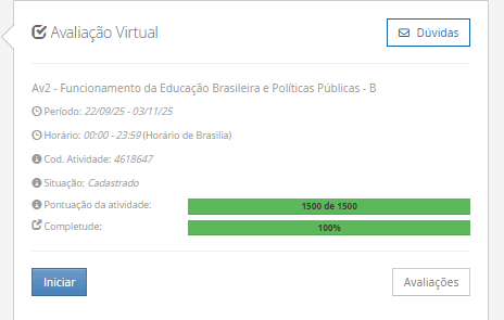 1) A Lei de Diretrizes e Bases nº 9.394/1996 reservou um lugar proeminente para a educação profissional em sua estrutura, integrando-a como uma modalidade educacional dentro da Educação Básica. A citação destaca a integração da educação profissional na LDB. Posteriormente, o Decreto nº 5.154/2004 foi crucial para revitalizar e flexibilizar essa oferta. De acordo com o texto, qual foi uma das principais possibilidades restabelecidas por este decreto? ________________________________________ Alternativas: a) A integração entre o ensino técnico e o ensino médio por meio de abordagens integradas, concomitantes ou subsequentes. b) A criação do dualismo educacional, separando o ensino para as elites do ensino profissionalizante para as classes populares. c) A instituição do Programa de Integração da Educação Técnica na modalidade EJA (PROEJA). d) A criação do Sistema S, com a fundação do Serviço Nacional de Aprendizagem Industrial (Senai). e) A obrigatoriedade da formação profissional para todos os alunos do ensino médio, sem exceção. 2) No entanto, a incorporação da história e da cultura afro-brasileiras e quilombolas nos currículos escolares tem sido desafiadora, evidenciando lacunas no sistema educacional brasileiro. Para superar as lacunas mencionadas no atendimento à diversidade e garantir o reconhecimento da pluralidade étnico-racial na educação, qual lei tornou obrigatório o ensino da história e cultura afro-brasileira e africana nas escolas? ________________________________________ Alternativas: a) Resolução nº 3/2012, que estabelece diretrizes para populações em situação de itinerância. b) Resolução nº 5/2012, que estabelece as Diretrizes para a Educação Escolar Indígena. c) Constituição Federal de 1988, que garante o direito à educação para todos. d) Lei nº 10.639/2003, que altera a LDB para incluir a obrigatoriedade da temática. e) Lei de Diretrizes e Bases (LDB) nº 9.394/1996 em sua redação original. 3) A alfabetização, nesse contexto, deve partir de palavras e temas relacionados à realidade dos aprendizes (temas geradores) para ensinar a leitura e a escrita, tornando o processo de alfabetização mais significativo e contextualizado. Considerando a perspectiva da educação popular e o método de Paulo Freire descrito no texto, qual é o objetivo principal que transcende a simples aquisição de habilidades de leitura e escrita? ________________________________________ Alternativas: a) Promover a formação da consciência política como uma prática de liberdade. b) Garantir a formação mínima da mão de obra para a indústria nacional. c) Ampliar o número de eleitores, já que analfabetos não tinham direito ao voto. d) Adotar um modelo "bancário" de ensino, focado na técnica e na memorização. e) Implementar o ensino supletivo para a certificação em massa de jovens e adultos. 4) Acredita-se que a estruturação do plano de carreira pode atrair profissionais para o magistério, oferecendo novas oportunidades aos estudantes. O plano de carreira é um instrumento para a valorização docente, alinhado ao Plano Nacional de Educação (PNE). Dentre as metas do PNE (2014-2024) citadas no texto, qual das alternativas abaixo se refere à equiparação do rendimento dos profissionais do magistério ao de outras profissões com escolaridade equivalente? ________________________________________ Alternativas: a) Meta 15 b) Meta 16 c) Meta 17 d) Meta 18 e) Meta 20 5) Considerando que o reconhecimento da dignidade inerente a todos os membros da família humana e de seus direitos iguais e inalienáveis é o fundamento da liberdade, da justiça e da paz no mundo. Com base nos princípios dos direitos humanos e sua relação com as políticas públicas, conforme apresentado no texto, qual é a principal obrigação que a legislação de direitos humanos impõe aos governos? ________________________________________ Alternativas: a) Respeitar os direitos alheios ao desfrutar dos seus próprios direitos. b) Proclamar a liberdade de palavra e de crença como a mais alta aspiração humana. c) Adotar ações para promover e proteger os direitos fundamentais e proibir ações que os violem. d) Violar os direitos de um grupo minoritário em benefício do bem-estar da maioria. e) Focar exclusivamente na implementação de políticas públicas na área da segurança.