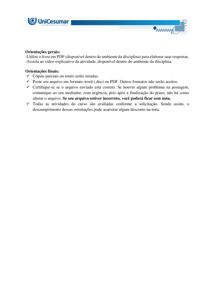 MAPA – Material de Avaliação Prática da Aprendizagem   

Acadêmico: Normas Acadêmicas	R.A.
Curso: Bacharelado Em Educação Física
 Disciplina: Biomecânica E Cinesiologia
Valor da atividade: 3,50	Prazo: 26.10

Instruções para Realização da Atividade
1.	Todos os campos acima deverão ser devidamente preenchidos;
2.	É obrigatória a utilização deste formulário para a realização do MAPA Substitutivo;
3.	Esta é uma atividade individual. Caso identificado cópia de colegas, o trabalho de ambos sofrerá decréscimo de nota;
4.	Utilizando este formulário, realize sua atividade, salve em seu computador, renomeie e envie em forma de anexo;
5.	Formatação exigida para esta atividade: documento Word, Fonte Arial ou Times New Roman tamanho 12, Espaçamento entre linhas 1,5, texto justificado; 
6.	Ao utilizar quaisquer materiais de pesquisa referencie conforme as normas da ABNT;
7.	Critérios de avaliação: Utilização do template; Atendimento ao Tema; Constituição dos argumentos e organização das Ideias; Correção Gramatical e atendimento às normas ABNT.
8.	Procure argumentar de forma clara e objetiva, de acordo com o conteúdo da disciplina.


Em caso de dúvidas, entre em contato com seu Professor Mediador.

Bons estudos!








ATIVIDADE MAPA – Biomecânica e Cinesiologia

O sistema muscular humano apresenta grande diversidade estrutural, com diferentes formas e arranjos de fibras que influenciam a força, a amplitude e a especialização dos movimentos. Essa variedade garante que o corpo possa realizar desde ações amplas e delicadas até gestos potentes e vigorosos. Durante o exercício, os músculos podem atuar de modos distintos, seja produzindo movimento, controlando sua velocidade ou estabilizando articulações. Para entender essa atuação, é fundamental considerar o torque, grandeza física que descreve a tendência de uma força em provocar rotação em torno de um eixo. Ossos e articulações funcionam como alavancas que potencializam a ação muscular. Assim, a interação entre estrutura, função e princípios mecânicos explica como o corpo se adapta às demandas do esporte e da vida cotidiana.
 
Fonte: APOLONI, B. F.; THON, R. A. Biomecânica e Cinesiologia. Unicesumar, 2020.

Para esta atividade MAPA, responda às questões a seguir:

1. Os músculos do corpo humano possuem diferentes formas e padrões de disposição que permitem sua adaptação a diversas funções e tipos de movimento. Alguns músculos apresentam fibras organizadas de maneira paralela a um tendão central, outros apresentam fibras que se inserem obliquamente em um tendão, alguns músculos têm fibras que cobrem todo o comprimento do ventre muscular e outros apresentam fibras que convergem de diferentes direções para um ponto central. Com base nessas descrições, identifique os nomes das arquiteturas musculares correspondentes a cada padrão e descreva suas principais características, apresentando exemplos.

•	Paralela (fuselada ou em fita) - bíceps braquial (fusiforme); sartório e reto abdominal (em fita/strap).

•	Oblíqua (peniforme ou pennada) - músculo extensor dos dedos (unipenado); reto femoral (bipenado); deltoide (multipenado).

•	Plano ou laminar (fibras cobrindo todo o comprimento do ventre) - oblíquo externo do abdome e outros músculos laminares da parede abdominal; alguns músculos da parede torácica e pélvica.

•	Convergente (triangular ou em leque) - peitoral maior (convergente/triangular); latíssimo do dorso atua de forma semelhante em grandes leques de fibras convergentes para inserção proximal.


  

2. Durante a prática de atividades físicas e esportivas, os músculos atuam de diferentes maneiras dependendo do movimento e da resistência envolvida. O comportamento muscular pode variar conforme a situação e a demanda do gesto esportivo. Com base nesse contexto, identifique os tipos de ação muscular e descreva cada um deles.

•	Concentérica:
- Descrição: o músculo encurta enquanto gera força, vencendo a resistência e produzindo movimento.
- Função prática: acelera segmentos, gera impulso e eleva cargas.
- Exemplo: subida na fase de extensão do cotovelo na rosca bíceps.

•	Excêntrica:
-  Descrição: o músculo alongase sob tensão enquanto controla ou desacelera a resistência; gera força enquanto aumenta seu comprimento.
- Função prática: amortiza impactos, controla descidas e produz grande estímulo para adaptação e fortalecimento.
- Exemplo: descida controlada no agachamento ou na fase de extensão do joelho ao aterrissar de um salto.

•	Isométrica:
- Descrição: o músculo gera tensão sem alterar seu comprimento; não há deslocamento articular significativo.
- Função prática: estabiliza articulações, mantém posturas e produz força em posições estáticas úteis para desempenho e reabilitação.
- Exemplo: manter a posição de prancha ou segurar um halter parado com o cotovelo a 90 graus.

•	Isocinética (uso clínico e de laboratório):
- Descrição: contração a velocidade angular constante controlada por equipamento; a resistência varia para manter velocidade constante.
- Função prática: avaliação e treino controlado de força e potência em toda a amplitude articular.
- Exemplo: teste de torque em dinamômetro isocinético em reabilitação esportiva.


 
3. O torque é uma grandeza física que descreve a tendência de uma força em provocar rotação em torno de um ponto ou eixo. No contexto do movimento humano e do exercício físico, o torque é fundamental para compreender como músculos e articulações interagem para gerar movimento. Durante atividades como levantar pesos, correr, arremessar ou chutar, os músculos esqueléticos aplicam forças que, através das alavancas formadas pelos ossos e articulações, produzem torques responsáveis pelo deslocamento dos segmentos corporais. A intensidade do torque depende da força aplicada e da distância entre o ponto de aplicação da força e o eixo articular (braço de alavanca). Os músculos são estruturas essenciais do sistema locomotor, capazes de gerar força e controlar movimentos. Formados por tecidos especializados, eles se contraem em resposta a estímulos nervosos, permitindo tanto ações motoras voluntárias quanto involuntárias. No exercício físico, os músculos desempenham funções centrais na execução de movimentos, estabilização articular, manutenção da postura e geração de potência e resistência.

A seguir, vemos uma imagem do exercício chamado Desenvolvimento com Halteres:


 
Fonte: o autor. (2025).
De acordo com as informações do enunciado, a imagem, e considerando que o halter possui 20 kg e a distância da articulação do cotovelo e do ombro é de 10 centímetros, o ângulo da articulação do cotovelo seja 90º, e a gravidade seja 10m/s² responda:
a) Qual é o músculo estabilizador do movimento?

Músculo estabilizador principal é o Manguito rotador. Os músculos do manguito rotador são: subescapular, supraespinal, infraespinal, redondo menor.

b) Qual é o músculo agonista e o sinergista?

•	Agonista
Deltoide, com ênfase na cabeça anterior. Esta porção do deltoide é o principal gerador de torque para elevar o braço na fase concêntrica do desenvolvimento com halteres.

•	Sinergistas
- Tríceps braquial - estende o cotovelo e auxilia a completar a elevação do halter, colaborando com o deltoide na fase final do movimento.
- Trapézio (porção superior/descendente) - contribui para a elevação e estabilização da cintura escapular durante a subida do peso.
- Serrátil anterior - auxilia no controle e rotação upward da escápula, otimizando a trajetória do úmero e a eficiência do gesto.

c) Quanto é o torque na articulação do ombro?
d) Quais movimentos estão fazendo a articulação do cotovelo durante o exercício?

•	Extensão do cotovelo (concêntrica) - ocorre na fase de subida, quando o cotovelo se estende para empurrar o halter para cima; o tríceps é o principal gerador desse movimento.

•	Flexão do cotovelo (excêntrica) - ocorre na fase de descida controlada, quando o cotovelo se dobra enquanto o tríceps alonga sob tensão para controlar o retorno.

•	Ação isométrica parcial - em pontos intermediários ou ao segurar o halter parado, os músculos do cotovelo geram tensão sem alteração significativa do ângulo articular para estabilização.

•	Movimentos acessórios mínimos - pequenas variações de rotação ou ajuste de antebraço (pronação/supinação) podem ocorrer para posicionar o punho e o halter, mas não são o componente primário do gesto.



REFERÊNCIAS

BIOMECÂNICA da Ação Muscular. Prof e DF, s.d. Disponível em: http://www.profedf.ufpr.br/rodackibiomecanica_arquivos/Biom%20acao%20muscular.pdf. Acesso em: 4 out. 2025.

EQUIPE EDITORIAL TUA SAÚDE. Desenvolvimento com halteres: para que serve, tipos (e como fazer). Tua Saúde, 2025. Disponível em: https://www.tuasaude.com/desenvolvimento-com-halteres/. Acesso em: 4 out. 2025.

MARI. Sistema Muscular e Classificação dos Músculos. Biomedicina Online, 2025. Disponível em: https://biomedicinaonline.com.br/sistema-muscular-e-classificacao-dos-musculos/. Acesso em: 4 out. 2025.

OLIVEIRA, Victor Hugo Rocha Ferreira de. Desenvolvimento com Halteres: Execução, músculos e dicas. Treino Mestre, 2021. Disponível em: https://treinomestre.com.br/desenvolvimento-com-halteres/. Acesso em: 4 out. 2025.

PINHEIRO, Marcelle. Sistema muscular: função, classificação e tipos de músculo. Tua Saúde, 2023. Disponível em: https://www.tuasaude.com/tipos-de-musculo/. Acesso em: 4 out. 2025.

SANTOS, Vanessa Sardinha dos. Sistema muscular. Brasil Escola, s.d. Disponível em: https://brasilescola.uol.com.br/biologia/sistema-muscular.htm. Acesso em: 4 out. 2025.

SISTEMA Muscular: Estrutura, Funções e Classificações. Médicos do futuro, s.d. Disponível em: https://medicosdofuturo.com.br/2025/07/29/sistema-muscular-estrutura-funcoes-e-classificacoes/. Acesso em: 4 out. 2025.

SISTEMA SAUDÁVEL. O que é Ação Muscular e seus tipos? Sistema Saudável, 2025. Disponível em: https://sistemasaudavel.com/glossario/o-que-e-acao-muscular-e-seus-tipos/. Acesso em: 4 out. 2025.









Orientações gerais:
-Utilize o livro em PDF (disponível dentro do ambiente da disciplina) para elaborar suas respostas.
-Assista ao vídeo explicativo da atividade, disponível dentro do ambiente da disciplina.

Orientações finais:
	Cópias parciais ou totais serão zeradas. 
	Poste seu arquivo em formato word (.doc) ou PDF. Outros formatos não serão aceitos.
	Certifique-se se o arquivo enviado está correto. Se houver algum problema na postagem, comunique ao seu mediador, com urgência, pois após a finalização do prazo, não há como alterar o arquivo. Se seu arquivo estiver incorreto, você poderá ficar sem nota.
	Todas as atividades do curso são avaliadas conforme a solicitação. Sendo assim, o descumprimento dessas orientações pode acarretar algum desconto na nota.

