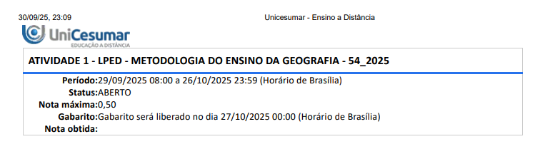1ª QUESTÃO Por meio da construção de mapas mentais as crianças tem a possibilidade de se apropriarem dos contextos das escalas mais próximas. A casa, a escola, os lugares de socialização, os caminhos são elementos presentes nos mapas dos alunos, tendo em vista que são elementos que comandam a vida social dos indivíduos. A respeito dos mapas mentais e o ensino de geografia, considere as afirmações com V para verdadeiras ou F para as falsas: I. Ao construírem os mapas mentais as crianças se utilizam de conhecimentos estudados e aprendidos para refletir sobre seu espaço de vivência. II. Em mapas mentais as crianças representam aspectos dos diferentes espaços em que vivem cotidianamente. III. As representações cartográficas produzidas pelas crianças permitem que sejam sujeitos ativos no processo de construção do conhecimento espacial. IV. Os mapas mentais derivam do senso comum, portanto, não se aplicam a sistematização dos conhecimentos espaciais que devem ser desenvolvidos nas crianças. As afirmações I, II, III e IV são, respectivamente: ALTERNATIVAS a) V, F, V, F. b) V, V, F, F. c) V, V, V, F. d) F, V, V, F. e) F, V, V, V. 2ª QUESTÃO A professora Cida planejou para esta semana confeccionar, junto a sua turma do segundo ano do Ensino Fundamental, maquetes que representassem a sua sala de aula. Os recursos utilizados foram materiais retornáveis, tais como: caixinha de fósforos e remédios, caixas de papelão grande, tampinhas de garrafas, papéis coloridos e outros. Este tipo de trabalho permite aos alunos: I. Observar a localização da sala de aula e seus elementos no espaço de uma forma mais criteriosa. II. Desenvolver habilidades de proporcionalidade e perspectiva espacial, ainda que inicialmente de modo intuitivo. III. Reconhecer diferentes formas de representação espacial, desenvolvendo habilidades e competências, como a observação das propriedades do material que foi utilizado e sua adequação para a maquete. IV. Representar a realidade e, a partir da observação feita por cada um e pelos grupos adequar as ideias para a construção da maquete. É correto o que se afirma em: ALTERNATIVAS a) I e II, apenas. b) I e III, apenas. c) II e III, apenas. d) III e IV, apenas. e) I, II, III e IV. 3ª QUESTÃO A linguagem cinematográfica também é utilizada como conhecimento geográfico. Ao realizar uma reflexão sobre o uso dessa linguagem no ensino de Geografia, considere as asserções a seguir e a relação proposta entre elas: I. Ao se trabalhar com a linguagem cinematográfica é preciso que o professor tenha uma organização prévia com relação à apresentação do filme, assim como clareza sobre os objetivos que se queira alcançar com esse recurso. PORQUE II. A linguagem cinematográfica é uma produção cultural relevante para a formação das pessoas, pois nessa linguagem estão contempladas questões sociais, políticas, afetivas, artísticas, ambientais, etc. Acerca dessas asserções, assinale a opção correta: ALTERNATIVAS a) As duas asserções são proposições verdadeiras, e a segunda é uma justificativa correta da primeira. b) As duas asserções são proposições verdadeiras, mas a segunda não é uma justificativa correta da primeira. c) A primeira asserção é uma proposição verdadeira, e a segunda, uma proposição falsa. d) A primeira asserção é uma proposição falsa, e a segunda, uma proposição verdadeira. e) Tanto a primeira quanto a segunda asserções são proposições falsas. 4ª QUESTÃO A professora Ana do 3º ano A do Ensino Fundamental estimulou seus alunos a desenharem a planta de uma sala de aula, com os detalhes e elementos que ela apresenta, como são encontrados e nas posições correspondentes. Com base nisso, assinale a alternativa que demonstra quais noções a professora está trabalhando em seus alunos: ALTERNATIVAS a) De vizinhança. A planta caracteriza a localização da sala de aula em relação aos outros espaços da escola. b) De separação de elementos. A planta teria uma característica ilustrativa para o desenvolvimento desta atividade. c) De temporalidade. A planta objetivaria estabelecer um comparativo entre as salas de aula do passado e do presente. d) De lateralidade. O desenho da planta destaca os elementos que estão à direita e à esquerda da posição da professora na sala de aula. e) De projeção e de representação simbólica. A planta teria uma característica simbólica e pictórica, servindo de ponte entre o espaço real e a sua representação gráfica. 5ª QUESTÃO Para Simielli (2004), é preciso educar os alunos dos anos iniciais do Ensino Fundamental para a visão cartográfica, para isso é necessário aproveitar o interesse natural deles pelas imagens. Fonte: SIMIELLI, Maria Elena Ramos. Cartografia no ensino fundamental e médio. In: CARLOS, Ana Fani Alessandri (org.) A geografia na sala de aula. 6 ed. São Paulo: Contexto, 2004. Sobre o assunto, analise as afirmações: I. O mapa é uma redução proporcional da realidade. É a escala que estabelece quantas vezes o espaço real sofreu redução. II. A maquete é um recurso didático que permite a visualização tridimensional de um espaço real, apresentando de forma clara a noção de espaço. III. Para trabalhar com escalas o professor pode solicitar que os alunos tragam fotos e, em grupos, verifiquem as diferenças de tamanhos dessas fotos, assim como as das pessoas, paisagens, objetos etc. IV. A cartografia, enquanto arte, apresenta elementos estéticos e necessita de distribuição de forma organizada dos seus elementos como, por exemplo, símbolos, traços, letras, legendas, margem, títulos e cores que devem estar em harmonia e de acordo com a sua especificação. É correto o que se afirma em: ALTERNATIVAS a) I e ll, apenas. b) III e lV, apenas. c) I, III e IV, apenas. d) II, lll e lV, apenas. e) I, II, III e IV. 6ª QUESTÃO A música, com suas letras e ritmos, aparece como uma das possíveis linguagens que podem ser utilizadas para propiciar a aprendizagem significa tiva e crítica de conceitos geográficos, mobilizando as dimensões lúdicas e reflexivas do processo edu cativo. Sobre o uso da música nos anos iniciais do Ensino Fundamental, considere as afirmações: I. Vários gêneros musicais podem ser trabalhados, dentre eles o sertanejo por sua aproximação com os problemas da vida no campo. II. Vários ritmos podem promover letras com mensagens construtivas que, possivelmente, poderão ser usadas no aprendizado do aluno. III. A utilização das músicas em sala de aula deve limitar-se aos anos finais do Ensino Fundamental, pois necessitam de uma reflexão mais profunda sobre o tema proposto. IV. A utilização das músicas para crianças deve se limitar aquelas infantis, feitas exclusivamente para esta faixa etária, porque as destinadas a adultos são complexas. V. O uso da música contribui para que o ensino de geografia cumpra seu papel enquanto instrumento de libertação social, na medida em que permite discutir temas do cotidiano. É correto o que se afirma em: ALTERNATIVAS a) I, apenas. b) I e II, apenas. c) II e III, apenas. d) I, II e V, apenas. e) II, III, IV e V, apenas. 7ª QUESTÃO Não diferente das demais disciplinas, na geografia, tanto a escola como os professores exercem papel relevante na formação dos alunos, assim como as próprias contribuições do ensino da disciplina para o aluno, e isso pode ser verificado em vários aspectos da prática pedagógica. Sobre tais aspectos, analise as afirmativas abaixo: I. Cabe à escola e aos professores a função de transformar os saberes prévios dos alunos em conhecimento sistematizado. II. A escola e o trabalho docente representam os principais agentes que promoverão novos espaços de saber e de conhecimento científico. III. Embora o ensino da geografia deva considerar a realidade do aluno, isso não significa que o aluno poderá ter uma visão mais ampla da sua realidade. IV. Os conteúdos de geografia precisam considerar a realidade do aluno, levando-os a uma formação reflexiva e crítica, entre outros fatores, da própria realidade. É correto o que se afirma em: ALTERNATIVAS a) I e II, apenas. b) I e IV, apenas. c) II e III, apenas. d) I, II e IV, apenas. e) I, II, III e IV. 8ª QUESTÃO Devemos compreender sistematicamente alguns conceitos geográficos importantes para que possamos elaborar aulas condizentes aos assuntos que deverão ser trabalhados em sala. Assim, em relação ao conceito de paisagem, lugar e território, analise as afirmativas abaixo e considere (V) para as verdadeiras e (F) para as falsas: I. O conceito de Lugar é fruto da construção de um elo afetivo entre o sujeito e o ambiente em que se vive. II. O território é a definição de um lugar de pertença, carregado de simbolismo e que agrega ideias e sentidos produzidos por aqueles que o habitam. III. Paisagem é tudo o que a nossa visão alcança, ou seja, qualquer lugar que é apreendido pela visão do observador, independentemente, de ser feio ou bonito. IV. O conceito de Território está diretamente ligado à posse, limite e disputa de poder. Como exemplos de Territórios temos: municípios, estados, países, entre outros. V. Quanto ao conceito de Paisagem, podemos afirmar que é tudo o que nossos olhos podem enxergar, sendo formado por elementos naturais e ou humanizados, enfim, é um momento captado pelos nossos sentidos. As afirmativas I, II, III, IV e V são, respectivamente: ALTERNATIVAS a) F, V, V, F, V. b) F, V, F, F, F. c) F, F, V, V, V. d) V, V, F, V, F. e) V, F, V, V, V. 9ª QUESTÃO Uma abordagem voltada ao ensino de Geografia da atualidade, converte-se para uma prática pedagógica que possibilite ao aluno o desenvolvimento de habilidades e competências próprias da área e que hoje estão explicitadas na Base Nacional Comum Curricular (BNCC). Sobre essa metodologia que defendemos para o ensino de Geografia, considere (V) para as afirmações verdadeiras e (F) para as falsas: I. Promove no aluno a capacidade de reflexão sobre diferentes aspectos da realidade a partir do planejamento elaborado pelo professor. II. Exige do professor uma atitude problematizadora que permita a observação, o registro e a relação desses conteúdos com a realidade na qual o aluno está inserido. III. Valoriza um processo de aprendizagem com base no conhecimento prévio, nos conteúdos científicos e na realidade que permeia a vida cotidiana do aluno. IV. Reafirma o importante papel do professor como mediador no processo de ensino-aprendizagem visando o desenvolvimento de habilidades e competências. A sequência correta é: ALTERNATIVAS a) V, V, V, V. b) V, F, V, V. c) V, V, F, V. d) V, V, V, F. e) F, V, V, V. 10ª QUESTÃO O ensino de Geografia passou a fazer parte do currículo oficial do ensino primário no país a partir da promulgação da Lei Orgânica do Ensino Primário e a Lei Orgânica do Ensino Normal em 1946, conhecida como Reforma Capanema. Sobre o assunto, considere as asserções a seguir e a relação proposta entre elas: I. Antes desta data, a Geografia fazia parte desse nível de escolaridade de forma indireta, pois os conteúdos geográficos eram estudados em textos dos livros didáticos que os professores selecionavam. PORQUE II. Devido à complexidade em ensinar Geografia às crianças, então se limitavam a apresentar dados geográficos de forma descritiva, com a predominância do enciclopedismo e da descontextualização. A respeito dessas asserções, assinale a opção correta: ALTERNATIVAS a) As asserções I e II são proposições verdadeiras, e a II é uma justificativa correta da I. b) As asserções I e II são proposições verdadeiras, mas a II não é uma justificativa correta da I. c) A asserção I é uma proposição verdadeira, e a II é uma proposição falsa. d) A asserção I é uma proposição falsa, e a II é uma proposição verdadeira. e) As asserções I e II são proposições falsas.