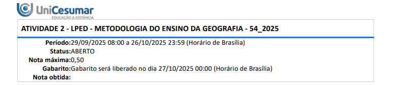 1ª QUESTÃO Observe o trecho a seguir: “Vidal de La Blache retém dos trabalhos de Levasseur e dos cartógrafos da população uma ideia simples: A geografia tem como finalidade explicar a desigual repartição dos homens à superficie da Terra e, para retomar a expressão de Levasseur que torna sua, identificar a formação de densidades. Evidentemente, não ignora o que o solo e a paisagem podem trazer para a compreensão do espaço, mas os problemas fundamentais só aparecem após o tratamento cartográfico dos dados”. Fonte: CLAVAL, P. História da Geografia. Lisboa: Edições 70, 2006. Sobre a contribuição de Vidal de La Blache para a Geografia, avalie as afirmações a seguir: I. A Geografia desenvolvida por La Blache é frequentemente denominada de determinista. II. O espaço vital desenvolvido por La Blache aborda o estudo do território para o desenvolvimento da população ali existente. III. A região geográfica desenvolvida por La Blache busca a compreensão de como o desenvolvimento do povo francês surge em meio as diversidades culturais que o cercam, unificando o território. IV. A Geografia só ganhou importância na França após a perda da região da Alsácia-Lorena para a Alemanha. Paul Vidal de La blache e seus orientandos universitários foram responsáveis pela reforma educacional francesa. É correto o que se afirma em: ALTERNATIVAS a) I, apenas. b) II e IV, apenas. c) III e IV, apenas. d) I, II e III, apenas. e) I, II, III e IV. 2ª QUESTÃO De acordo com Callai (1998, p. 56 apud CAVALCANTI, 2002, p. 13): "A Geografia é a ciência que estuda, analisa e tenta explicar (conhecer) o espaço produzido pelo homem e, enquanto matéria de ensino, ela permite que o aluno ‘se perceba como participante do espaço que estuda’, onde os fenômenos que ali ocorrem são resultados da vida e do trabalho dos homens e estão inseridos num processo de desenvolvimento". CAVALCANTI, L. de S. Geografia e Práticas de ensino. Goiânia: Alternativa, 2002. Sobre o ensino de Geografia na escola, analise as afirmativas a seguir e assinale a correta: ALTERNATIVAS a) Não existem ligações entre a Geografia e o desenvolvimento motor do aluno. b) Para a aprendizagem de Geografia é necessário apenas memorizar conceitos. c) Na escola a Geografia contribui apenas para uma formação focada na formação individual. d) O desenvolvimento crítico está apenas ligado a componentes curriculares como História e Sociologia. e) A Geografia na escola assume um amplo papel, tornando o aluno um agente de transformação global. 3ª QUESTÃO Segundo Campos (2011): “A história da Geografia escolar brasileira reflete, em boa parte, a história da própria ciência geográfica e da educação formal do Brasil, um país cuja estruturação resultou de um processo de dominação, de inserção como dependente em uma estrutura internacional. Estudar a Geografia escolar e a instrução formal exige a vinculação ao processo de construção do Brasil.” Fonte: CAMPOS, R. R. de. Breve histórico do pensamento geográfico brasileiro nos séculos XIX e XX. Jundiaí: Paco Editorial, 2011. Sobre os caminhos trilhados pela Geografia no Brasil, avalie as afirmações a seguir: I. A Geografia não perdeu seu espaço desde que adentrou ao currículo escolar brasileiro. II. O período da Ditadura Militar (1964 – 1985) não trouxe impactos significantes para o ensino de Geografia. III. A importação de renomados professores estrangeiros foi importante para a formação dos primeiros geógrafos brasileiros. IV. Os professores Pierre Deffontaines e Pierre Monbeig foram importantes para o desenvolvimento dos primeiros geógrafos nacionais e a produção de livro didáticos de Geografia genuinamente brasileiros. V. O IBGE foi um grande aliado desta disciplina no Brasil, pois, junto aos periódicos de abrangência nacional, divulgavam dados que contribuíam para o caráter pedagógico e geográfico aos professores da Educação Básica. É correto apenas o que se afirma em: ALTERNATIVAS a) I e IV. b) I, II e III. c) I, II e V. d) III, IV e V. e) II, III, IV e V. 4ª QUESTÃO Toda pessoa pode beneficiar-se de atividades lúdicas, tanto com diversão e prazer como também visando à aprendizagem. Diversas capacidades podem ser realizadas por meio de atividades lúdicas, bastando, para isso, saber explorar e refletir sobre a realidade, a cultura na qual se vive, participando e também discutindo regras e funções sociais. É possível, por exemplo, trabalhar as noções espaciais com atividades lúdicas. Assim, considere as asserções a seguir e a relação proposta entre elas: I. A vivência da atividade lúdica na escola demonstra as possibilidades de sua utilização para o desenvolvimento de noções espaciais nas crianças, tão essenciais no domínio do espaço geográfico. PORQUE II. As atividades lúdicas são prazerosas e proporcionam momentos de lazer. Assim, é preciso ter cuidado para não se confundir esse momento de descontração com o momento de aprendizagem, pois os jogos e brincadeiras possuem fins distintos, distanciando-se dos conhecimentos geográficos. A respeito dessas asserções, assinale a opção correta. ALTERNATIVAS a) As asserções I e II são proposições verdadeiras, e a II é uma justificativa correta da I. b) As asserções I e II são proposições verdadeiras, mas a II não é uma justificativa correta da I. c) A asserção I é uma proposição verdadeira, e a II é uma proposição falsa. d) A asserção I é uma proposição falsa, e a II é uma proposição verdadeira. e) As asserções I e II são proposições falsas. 5ª QUESTÃO Segundo Moraes (1981): “Havia distinção substantiva entre os geógrafos alemães e franceses do século XIX, apesar de eles afirmarem distintas visões da Geografia. Os primeiros, em especial por meio das ideias de Friedrich Ratzel, difundiram o determinismo geográfico.” Fonte: MORAES, A. C. R. Geografia: pequena história crítica. São Paulo: Annablume, 1981. Sobre a contribuição de Ratzel para a Ciência Geográfica, avalie as afirmações a seguir: I. O Geógrafo Ratzel foi fortemente influenciado pelas propostas Darwinistas. II. O objeto de estudo sistematizado por Ratzel nas universidades alemãs abordava a relação que os povos têm com o espaço. III. A concepção de leitura geográfica desenvolvida por Ratzel estudava as influencias que as condições naturais exerciam sobre a humanidade, dando surgimento ao possibilismo geográfico. É correto o que se afirma em: ALTERNATIVAS a) I, apenas. b) III, apenas. c) I e II, apenas. d) II e III, apenas. e) I, II e III. 6ª QUESTÃO Como afirma Callai (2005), o espaço não é neutro, e a noção espacial que a criança desenvolve não é um processo natural aleatório, mas uma construção social, na qual ela vai ampliando e tornando cada vez mais complexo seu espaço vivido. CALLAI, H. C. Aprendendo a ler o mundo: a Geografia nos anos iniciais do Ensino Fundamental. Caderno Cedes, Campinas, v. 25, n. 66, p. 227-247, maio/ago. 2005. Ainda, de acordo com Freire (1988), a leitura do mundo precede a leitura da palavra, a principal questão é exercitar a prática de fazer a leitura do mundo com a criança. FREIRE, P. A importância do ato de ler: em três artigos que se completam. 22. ed. São Paulo: Cortez, 1988. Sobre a educação geográfica, analise as afirmações a seguir: I. Contribui exclusivamente para a formação de conceitos de geografia naturais/paisagem. II. Pode ser expressa na consciência de que somos sujeitos da história. III. Não possui relações com conceitos culturais, econômicos e sociais. As afirmações I, II e III são, respectivamente: ALTERNATIVAS a) V, V, V. b) V, V, F. c) F, V, F. d) V, F, V. e) F, F, F 7ª QUESTÃO Uma das habilidades destacadas pela BNCC (2018), para o segundo ano do Ensino Fundamental, na disciplina de Geografia, traz em seu bojo a utilização dos mapas mentais: (EF02GE08) Identificar e elaborar diferentes formas de representação (desenhos, mapas mentais e maquetes) para representar componentes da paisagem dos lugares de vivência. Fonte: BRASIL. Ministério da Educação. Base Nacional Comum Curricular. Brasília, DF: Ministério da Educação, 2018. Sobre os mapas mentais, analise as seguintes afirmações: I. Mapas mentais se referem à organização mental que o aluno faz do conteúdo, sem registro no papel. II. O mapa mental também é conhecido por croqui cartográfico. III. Não há diferença relevante entre o mapa mental e o mapa. IV. O mapa mental pode ser considerado um mapa simplificado, pois se refere aos esboços desenhados pelas crianças na representação espacial. É correto o que se afirma em: ALTERNATIVAS a) I, apenas. b) I e II, apenas. c) II e IV, apenas. d) I, II e III, apenas. e) I, II, III e IV. 8ª QUESTÃO Segundo Moraes (1981): “Outros autores vão definir a Geografia como o estudo da paisagem. Para estes, a análise geográfica estaria restrita aos aspectos visíveis do real. A paisagem, posta como objeto específico da Geografia, é vista como uma associação de múltiplos fenômenos, o que mantém a concepção de ciência de síntese, que trabalha com dados de todas demais ciências.” Fonte: MORAES, A. C. R. Geografia: pequena história crítica. São Paulo: Annablume, 1981. Sobre as diferentes teorias geográficas que surgiram durante sua formação como ciência, avalie as afirmações a seguir: I. As teorias de Ratzel foram fortemente influenciadas pela proposta darwinista. II. O espaço vital é uma área geográfica necessária para que um Estado se desenvolva e atenda suas necessidades. III. A França começou a investir na construção e promoção de um saber geográfico nacional, com intuito de fortalecer a relação do seu povo com o território após perderem a região da Alsácia-Lorena. IV. A teoria defendida por Paul Vidal de La Blache foi a compreensão do determinismo geográfico, ou seja, o ramo da geografia que relaciona a distribuição humana na superfície terrestre e da relação dos seres humanos com o meio ambiente. É correto o que se afirma em: ALTERNATIVAS a) I, apenas. b) II e IV, apenas. c) III e IV, apenas. d) I, II e III, apenas. e) I, II, III e IV. 9ª QUESTÃO A imagem a seguir é uma representação do conceito de espaço geográfico. Observe: Disponível em: https://suportegeografico77.blogspot.com/2018/02/espaco-geografico.html. Acesso em: 13 dez. 2023. Espaço geográfico é um termo utilizado pela Geografia para caracterizar o lugar onde se realizam as modificações no meio ambiente feitas pelos humanos ao longo da história. Com base em seus estudos e nas informações apresentadas, avalie as asserções a seguir e a relação proposta entre elas: I. O conceito de espaço geográfico nos leva a afirmar que a Geografia também tem sua importância com relação à tomada de consciência dos processos naturais e sociais. PORQUE II. Seu conhecimento inclui o desenvolvimento de estratégias para a orientação em curtas ou longas distâncias, o reconhecimento das condições climáticas que poderão alterar a temperatura e a intensidade das chuvas ou mesmo a definição de qual a localidade mais adequada para a abertura de um shopping, por exemplo. A respeito dessas asserções, assinale a opção correta: ALTERNATIVAS a) As asserções I e II são proposições verdadeiras, e a II é uma justificativa correta da I. b) As asserções I e II são proposições verdadeiras, mas a II não é uma justificativa correta da I. c) A asserção I é uma proposição verdadeira, e a II é uma proposição falsa. d) A asserção I é uma proposição falsa, e a II é uma proposição verdadeira. e) As asserções I e II são proposições falsas. 10ª QUESTÃO Vygotsky (1987, p. 37) conceitua: “O brincar é uma atividade humana criadora, na qual imaginação, fantasia e realidade interagem na produção de novas possibilidades de interpretação, de expressão e de ação pelas crianças, assim como de novas formas de construir relações sociais com outros sujeitos, crianças e adultos”. Fonte: VIGOTSKY, L. S. A formação social da mente. São Paulo: Martins Fontes, 1987. Sobre as concepções de brincadeira e o ensino de Geografia, analise as afirmativas a seguir e assinale a correta: ALTERNATIVAS a) No ato do brincar, o sujeito incorpora eventos, objetos ou situações dentro de formas de pensamento, que constituem as estruturas mentais organizadas. b) A noção de espaço, importante para as brincadeiras, não está ligada ao desenvolvimento mental da criança, assim, não precisa de preparação para o seu desenvolvimento. c) A noção de espaço começa a ser desenvolvida pela criança a partir dos 6 anos, por isso não é necessário inserir brincadeiras que contribuam para isso antes dessa idade. d) No ato de brincar, as estruturas mentais existentes reorganizam-se para incorporar novos aspectos do ambiente externo, enquanto, ao mesmo tempo, mantém sua estrutura mental intacta. e) Brincadeiras tidas como tradicionais, como a amarelinha, não se enquadram como brincadeiras importantes para assimilação de conceitos geográficos, pois as crianças já conhecem as regras.
