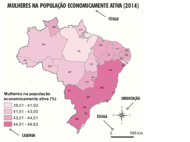 6ª QUESTÃO Observe a imagem a seguir: Fonte: adaptado de: https://www.coladaweb.com/geografia/elementos-de-um-mapa. Acesso em: 07 nov. 2022.Sobre os elementos que devem compor um mapa, analise as afirmações a seguir: I. O mapa deve ser colorido. II. O mapa deve conter sempre legenda. III. O mapa deve conter sempre a rosa dos ventos. As afirmações I, II, e III são, respectivamente: ALTERNATIVAS a) V, V, V. b) V, F, F. c) F, V, V. d) V, F, V. e) F, F, F.