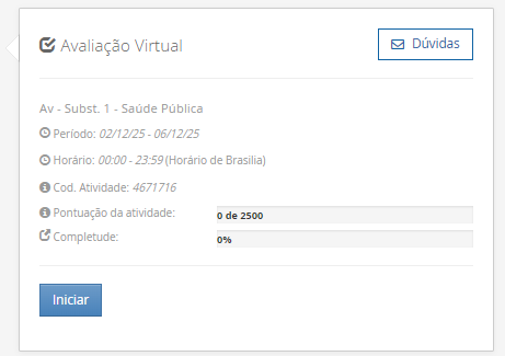 1) A definição de saúde tem sido objeto de diversas interpretações e reformulações ao longo da história, envolvendo aspectos filosóficos, científicos, sociais e culturais. A Organização Mundial da Saúde (OMS), em sua definição, contribuiu significativamente para ampliar a visão tradicional de saúde, influenciando legislações e políticas públicas em diferentes países, como no Brasil. Nesse contexto, avalie as afirmativas a seguir. I. A Constituição Federal de 1988 e a Lei Orgânica da Saúde (nº 8.080/1990) restringem o conceito de saúde ao acesso aos serviços médicos, sem considerar fatores sociais e econômicos. II. O modelo biomédico baseia-se na centralidade da figura do médico, na cura da doença e na hospitalização, desconsiderando os determinantes sociais e a integralidade do cuidado. III. A Carta de Ottawa (1986) introduziu o conceito de prevenção como eixo central da saúde pública, exercendo impacto significativo na concepção e na regulamentação do Sistema Único de Saúde (SUS) no Brasil. IV. A promoção da saúde, conforme a Política Nacional de Promoção da Saúde (PNPS), incorpora uma abordagem intersetorial, valoriza a participação popular e considera os determinantes sociais do processo saúde-doença. Com base nas afirmativas, assinale a alternativa correta: ________________________________________ Alternativas: • a) Apenas as afirmativas I e II são verdadeiras. • b) Apenas as afirmativas II e IV são verdadeiras. • c) Apenas as afirmativas I, III e IV são verdadeiras. • d) Apenas as afirmativas II, III e IV são verdadeiras. • e) Todas as afirmativas são verdadeiras. 2) A abordagem dos Determinantes Sociais da Saúde (DSS) tornou-se uma diretriz fundamental na formulação de políticas públicas e no planejamento das ações em saúde. Com base nesse contexto, analise as afirmativas a seguir: I. O modelo de Dahlgren e Whitehead representa os determinantes sociais em camadas, desde os fatores individuais e comportamentais até os macrodeterminantes socioeconômicos e culturais. II. A epidemiologia social considera o processo saúde-doença como resultado exclusivo da interação entre fatores genéticos e ambientais imediatos. III. A perspectiva da determinação social da saúde implica na necessidade de ações integradas que reduzam desigualdades e ampliem o acesso a direitos sociais. IV. A saúde e a doença são categorias naturais, universais e invariáveis, o que justifica a padronização global das ações de saúde pública. ________________________________________ Alternativas: • a) Apenas as afirmativas I e II estão corretas. • b) Apenas as afirmativas II e IV estão corretas. • c) Apenas as afirmativas I e III estão corretas. • d) Apenas as afirmativas I, III e IV estão corretas. • e) Todas as afirmativas estão corretas. 3) A sistematização do processo saúde-doença por meio do modelo da História Natural das Doenças permite compreender os diferentes momentos do adoecimento e orientar as ações de saúde pública. Esse modelo está dividido em fases, que se relacionam diretamente com os níveis de prevenção adotados nos serviços de saúde. Considerando essas informações, analise as afirmativas a seguir: I. A fase pré-patogênica, também conhecida como período epidemiológico, é o momento em que ocorrem a interação entre agente, hospedeiro e ambiente, sendo possível adotar ações de promoção da saúde e proteção específica. II. A fase patogênica tem início com o contato entre o agente etiológico e o hospedeiro suscetível, sendo o momento adequado para intervenções de prevenção secundária e terciária. III. A prevenção terciária objetiva evitar o aparecimento da doença em indivíduos suscetíveis, por meio da vacinação e de medidas sanitárias. IV. A fase de resolução ou desfecho pode envolver recuperação total, sequelas ou óbito, sendo compatível com ações de reabilitação e prevenção de complicações. V. A prevenção secundária está relacionada à promoção da saúde e busca reduzir os fatores de risco antes do aparecimento da doença. Assinale a alternativa correta: ________________________________________ Alternativas: • a) Apenas as afirmativas I, II e IV estão corretas. • b) Apenas as afirmativas I e III estão corretas. • c) Apenas as afirmativas II, III e V estão corretas. • d) Apenas as afirmativas III, IV e V estão corretas. • e) Todas as afirmativas estão corretas. 4) A Atenção Primária à Saúde (APS) tem sido considerada o eixo estruturante dos sistemas de saúde que buscam universalidade, integralidade e equidade. No Brasil, a incorporação da APS ao Sistema Único de Saúde (SUS) ganhou destaque a partir da Reforma Sanitária, sendo essencial para enfrentar os desafios impostos pelas transições demográfica e epidemiológica. Dentre os aspectos a seguir, qual representa uma função essencial atribuída à APS, para consolidar a reorganização do modelo assistencial em um sistema de atenção integral? ________________________________________ Alternativas: • a) Implantar unidades hospitalares de alta complexidade nas regiões com maiores índices de morbimortalidade. • b) Ampliar o acesso à tecnologia de ponta, especialmente nos procedimentos cirúrgicos especializados. • c) Priorizar campanhas de saúde para a população e organizar os fluxos entre os diversos níveis de atenção. • d) Evitar campanhas de saúde com foco na prevenção de doenças infectocontagiosas. • e) Estabelecer a autonomia dos municípios para gerirem o financiamento federal de forma isolada. 5) Estudos epidemiológicos são fundamentais para compreender o comportamento de doenças em populações humanas e embasam ações em saúde pública. A escolha do tipo de estudo depende dos objetivos da investigação, dos recursos disponíveis e do tipo de variável envolvida. Considerando os diferentes delineamentos de estudos epidemiológicos, assinale a alternativa correta: ________________________________________ Alternativas: • a) O estudo de coorte inicia com indivíduos já doentes, comparando a frequência de exposição a fatores de risco entre casos e controles. • b) O ensaio clínico é um tipo de estudo observacional, pois não há intervenção direta por parte dos pesquisadores. • c) O estudo transversal permite identificar relações causais entre exposição e desfecho, pois observa os indivíduos por um longo período. • d) O estudo caso-controle é retrospectivo e tem como principal limitação o viés de memória, pois os participantes já apresentaram o desfecho. • e) O estudo ecológico é o mais adequado para avaliar a eficácia de um novo medicamento, pois foca na análise individual dos pacientes.