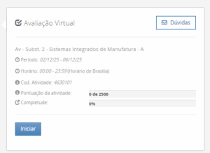 1) A Manutenção Preventiva Integrada (MPI) é um conceito que se alinha à filosofia da manufatura enxuta, buscando estender a vida útil dos equipamentos e reduzir paradas imprevistas. Uma de suas premissas envolve uma mudança na mentalidade sobre a utilização da capacidade produtiva das máquinas, incorporando o conceito japonês de Muri. De que forma a Manutenção Preventiva Integrada (MPI) aplica o conceito de Muri (sobrecarga) para melhorar a confiabilidade dos equipamentos? ________________________________________ Alternativas: • a) Aumentando a velocidade das máquinas acima da nominal para compensar o tempo perdido com manutenções corretivas. • b) Eliminando os estoques de segurança, o que força a produção a operar sem sobrecarga para evitar a falta de peças. • c) Implementando um sistema de manutenção preditiva com sensores de alta tecnologia para prever falhas e evitar a sobrecarga • d) Programando o uso das máquinas em menos de 100% de sua capacidade para criar intervalos dedicados à manutenção preventiva • e) Centralizando todas as tarefas de manutenção no departamento especializado, para que os operadores possam focar 100% na produção 2) A integração da cadeia de suprimentos é um passo avançado na implementação de um sistema de manufatura enxuta. Este processo vai além de simples contratos e busca estabelecer parcerias estratégicas. O modelo Keiretsu, utilizado por empresas como a Toyota, exemplifica essa abordagem, baseando-se em um conjunto de valores que formam uma relação de longo prazo e confiança mútua com os fornecedores. Qual dos seguintes fatores é o mais crucial para o sucesso da implementação de uma cadeia de suprimentos enxuta, segundo os princípios do modelo Keiretsu descritos no material? ________________________________________ Alternativas: • a) A compatibilidade cultural do fornecedor com os princípios de melhoria contínua e redução de desperdícios • b) A capacidade do fornecedor de manter estoques elevados para atender prontamente aos pedidos do cliente • c) Garantir contratos com cláusulas muito específicas para que os fornecedores cumpram exatamente o que foi acordado • d) Manter múltiplos fornecedores para o mesmo componente para estimular a concorrência e obter preços menores • e) A localização geográfica do fornecedor, que deve estar sempre o mais próximo possível da fábrica do cliente 3) O trabalho humano continua sendo um componente essencial na operação de um Sistema Flexível de Manufatura, apesar do alto nível de automação. Com base nas funções listadas por Groover (2017), qual das atividades a seguir é mais provável de ser uma responsabilidade estratégica e gerencial do ser humano em um SFM? ________________________________________ Alternativas: • a) Realizar a gestão global do sistema • b) Carregar e descarregar peças brutas e acabadas do sistema • c) Programar o CNC para novas peças introduzidas no sistema • d) Manter e reparar os equipamentos quando ocorrem falhas • e) Configurar e mudar as ferramentas de corte nas máquinas 4) A implementação de um SFM envolve uma fase de planejamento detalhada, onde vários aspectos das peças a serem produzidas devem ser considerados para o correto dimensionamento do sistema. Qual dos aspectos de planejamento listados abaixo determina principalmente o número de máquinas de cada tipo necessárias no SFM? ________________________________________ Alternativas: • a) Volume de produção. • b) Necessidades de processamento. • c) Considerações sobre famílias de peças. • d) Características físicas das peças. • e) Variações nos roteamentos de processo. 5) O conceito de "gêmeo virtual" ou "digital twin" é central para a operação e otimização em uma planta industrial 4.0. Qual elemento base da Indústria 4.0 é diretamente responsável por monitorar os processos físicos e criar uma cópia virtual do mundo físico, permitindo a simulação e o controle remoto? ________________________________________ Alternativas: • a) Internet das Coisas (IoT). • b) Sistemas ciberfísicos (CPS). • c) Computação em nuvem (Cloud Computing). • d) Internet de Serviços (IoS). • e) Big Data Analytics.