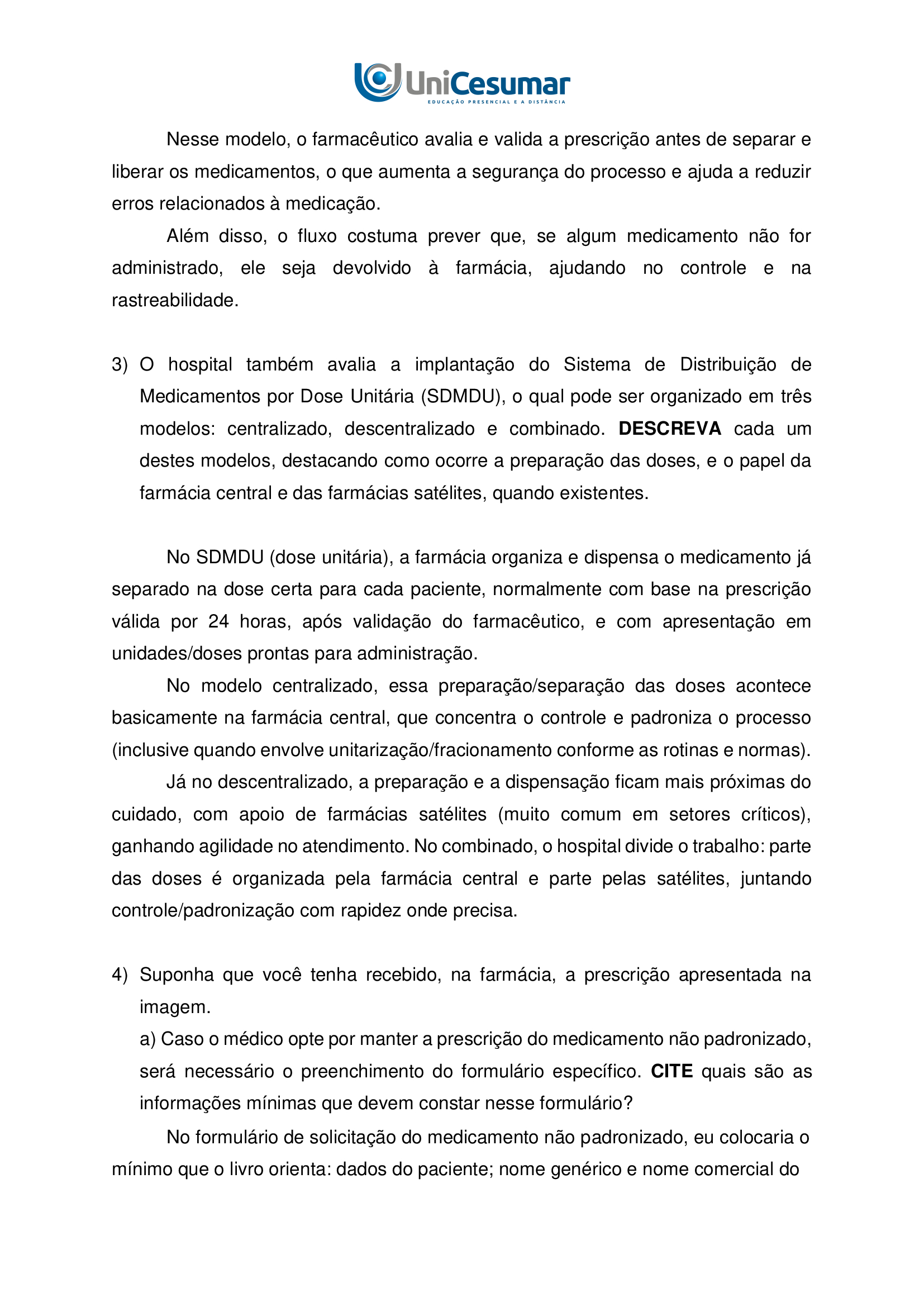 Resposta Mapa: Mapa Farmácia Hospitalar 51/2026