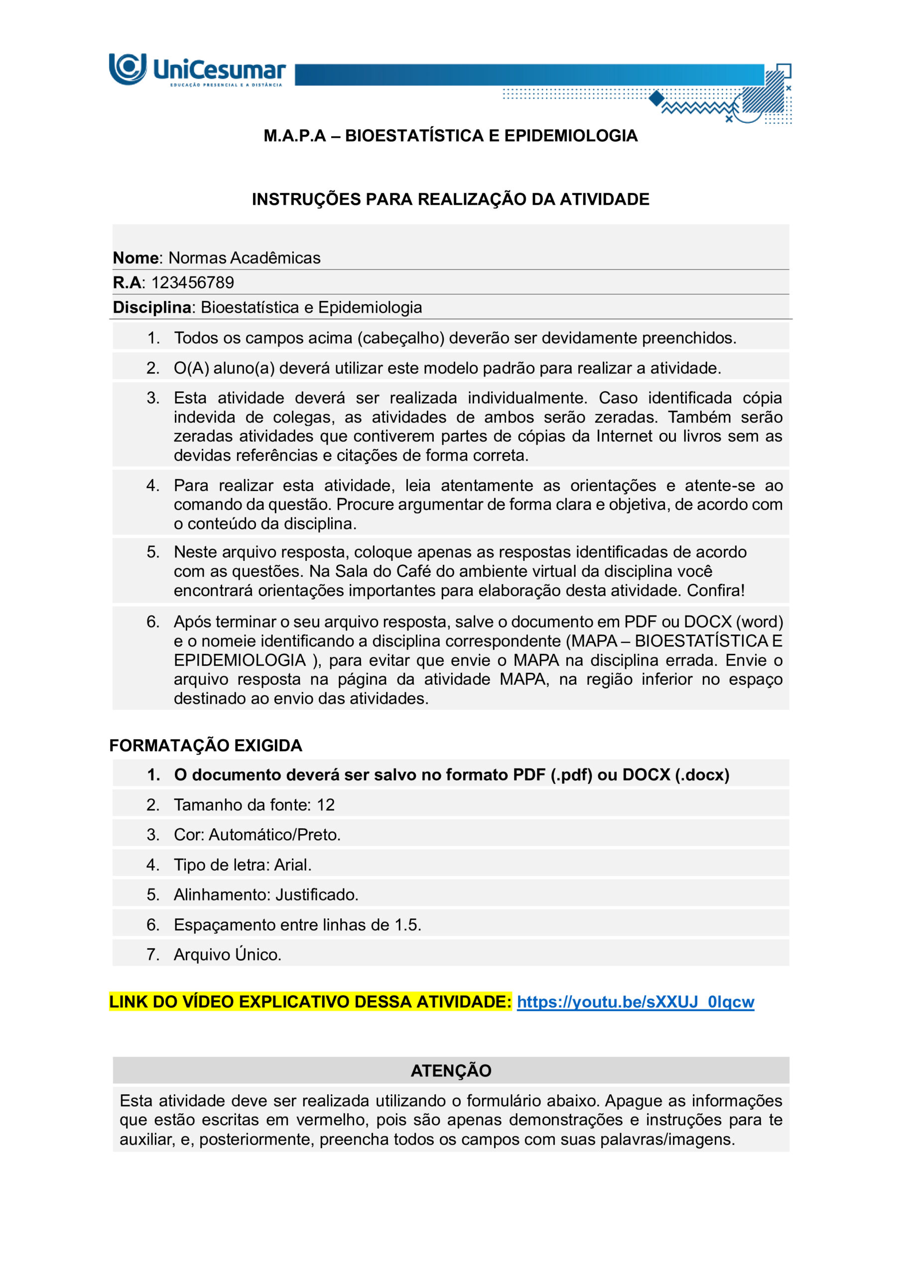 Resposta Mapa Bioestatística e Epidemiologia