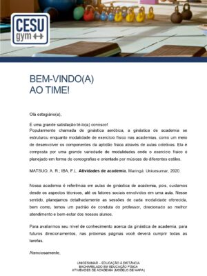 Mapa Atividade de Academia