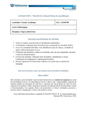 Mapa Empreendedorismo