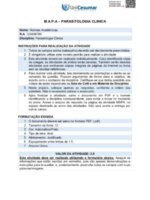 Mapa Parasitologia Clinica