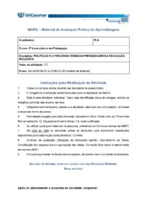 -Elabore um texto dissertativo de no mínimo 25 e no máximo 35 linhas, seguindo estas orientações: a) Descreva duas dificuldades apresentadas pelo personagem no vídeo, como se você estivesse na sala de aula acompanhando o processo de ensino e aprendizagem do estudante. b) Proponha uma estratégia de trabalho na sala de aula para cada dificuldade apresentada que atenda às suas necessidades e justifique por que as utilizou, explicando a relação entre a dificuldade e a estratégia proposta. c) Conclua seu texto apontando a importância de o professor apresentar conhecimentos sobre os Transtornos Funcionais Específicos e realizar adaptações curriculares necessárias à especificidade do aluno.