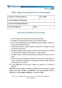 Mapa Psicologia da Educação