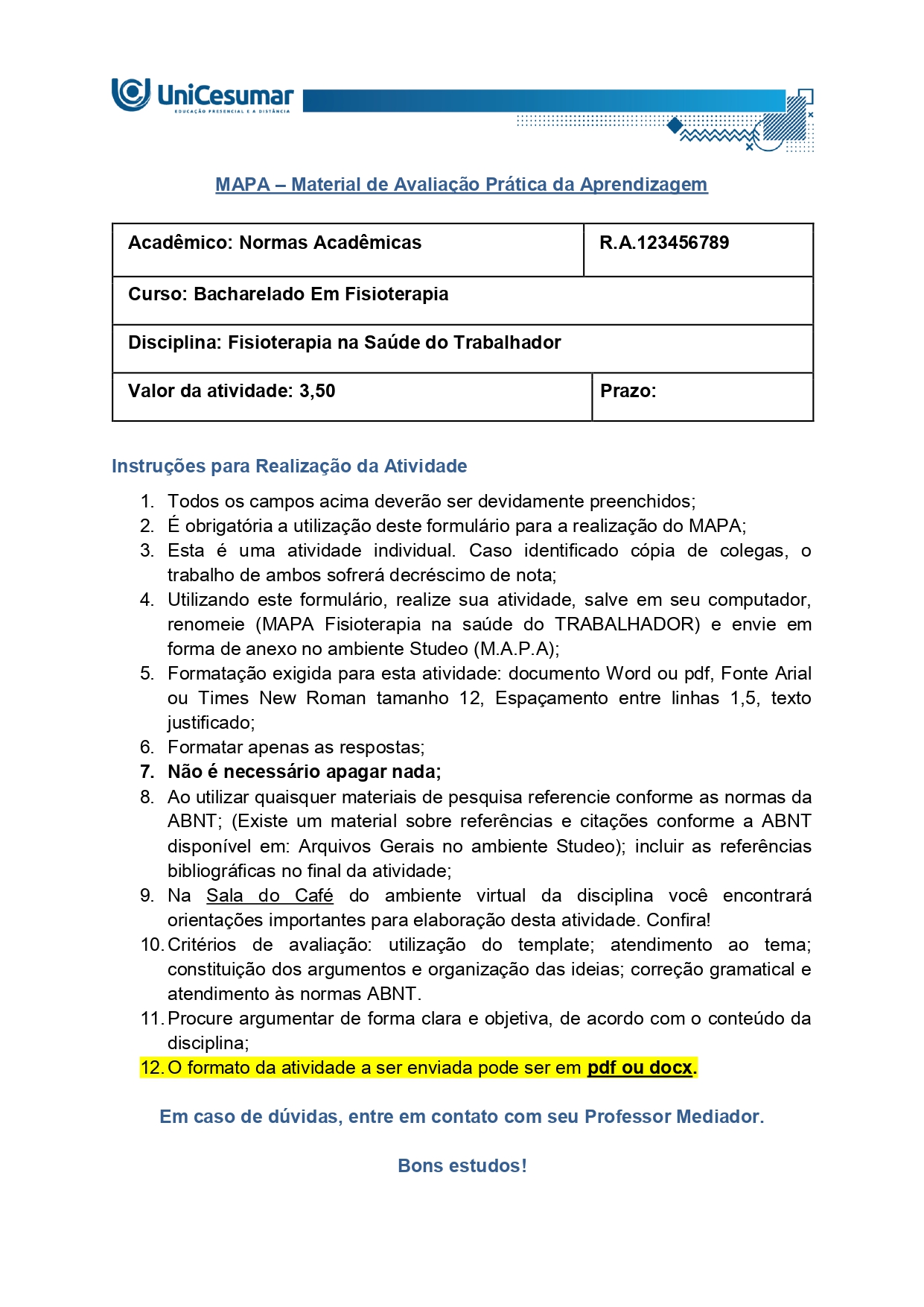 Vocês já pararam para pensar no impacto real que o ambiente e a organização do trabalho têm sobre a nossa saúde? A atuação do fisioterapeuta dentro desse contexto, busca atuar de maneira integral na saúde do trabalhador, buscando compreender como o trabalhador interage com suas atividades, está integrado com o ambiente, administra sua jornada e tarefas. E aqui que entra uma área fundamental para a nossa prática: a Ergonomia. A preocupação com a organização e a gestão do trabalho não é novidade: ela acompanha as sociedades desde a Antiguidade, com os primeiros registros de estudos sobre a relação entre o ser humano e o trabalho remontando à Pré-História. A palavra Ergonomia deriva do grego ergon (trabalho) e nomos (leis). Portanto, trata-se literalmente da "ciência do trabalho". Na definição técnica e contemporânea, a Ergonomia (também conhecida como fatores humanos) é a disciplina científica focada em compreender as interações entre os seres humanos e outros elementos de um sistema. O foco da Ergonomia expandiu-se drasticamente ao longo das últimas décadas. Entender essa evolução ajuda a entender onde o fisioterapeuta pode intervir. Inicialmente, o objetivo da Ergonomia era centrado no design de ferramentas e instrumentos de trabalho. Buscava-se aprimorar a adequação física desses recursos às capacidades e limites biológicos dos trabalhadores nos ambientes profissionais através de uma abordagem biomecânica. Hoje, a ergonomia dentro de uma visão contemporânea adota uma perspectiva muito mais ampla. Não basta olhar apenas para a cadeira ou a mesa do trabalhador, é preciso entender todos os determinantes de uma atividade. Isso inclui a organização do trabalho (ritmo, turnos, metas), os softwares e interfaces digitais, os procedimentos operacionais e as estratégias que os indivíduos utilizam para realizar suas tarefas. A década de 1970 foi o grande divisor de águas para a Ergonomia, que deixou de ser apenas uma "análise de laboratório ou teórica" para se tornar um campo de ação prática dentro do ambiente industrial. Esse movimento foi impulsionado pela crescente busca corporativa pela gestão da qualidade. Elaborado Professor, 2026. Com base no conteúdo estudado, responda às questões abaixo: a) Diferencie os três formatos da ação ergonômica contemporânea.