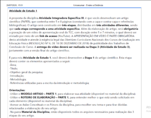 ATIVIDADE 1 - BEDU - ATV INTEGRADORA ESPECÍFICA 3 - 53_2026