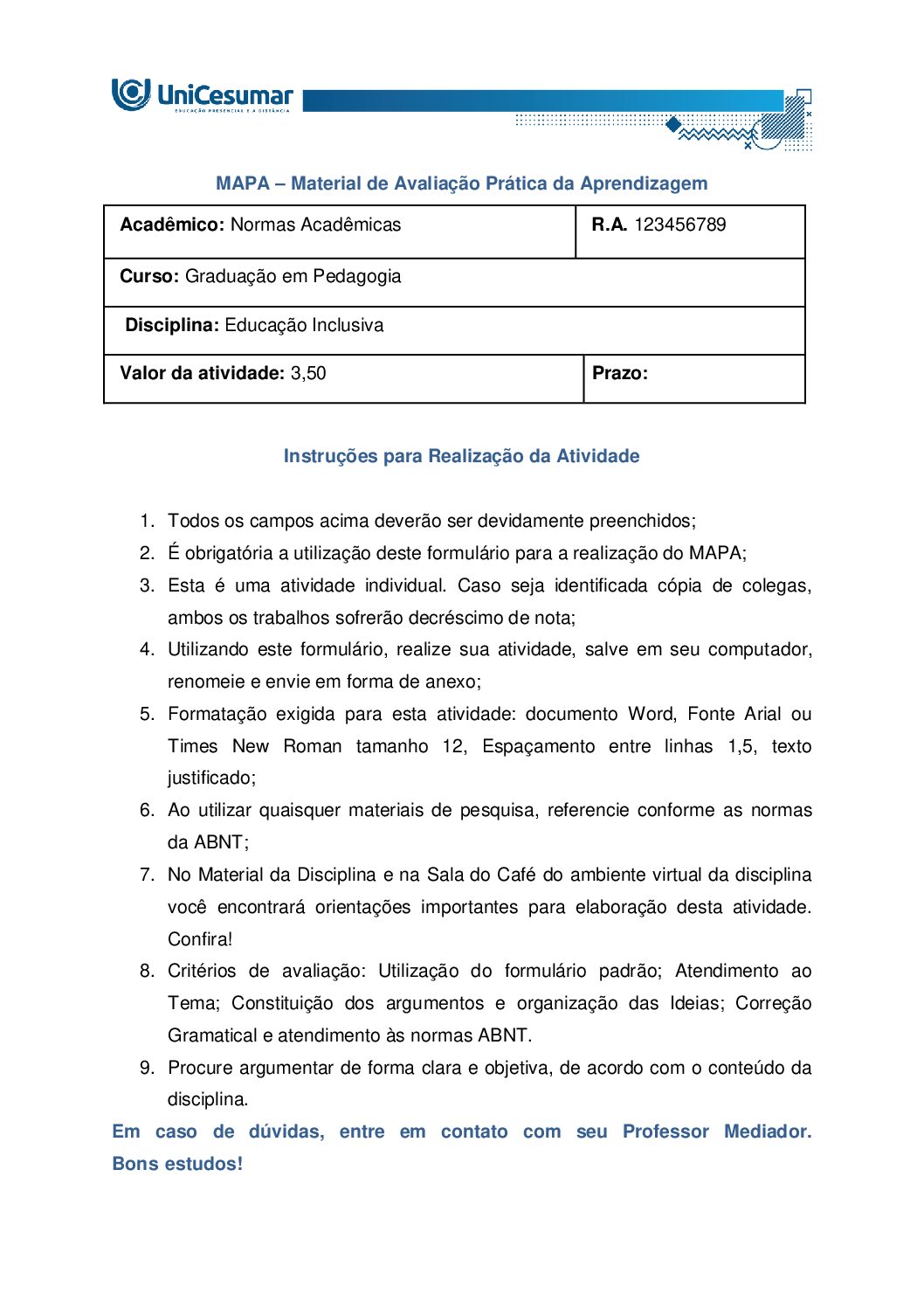 Mapa Educação Inclusiva